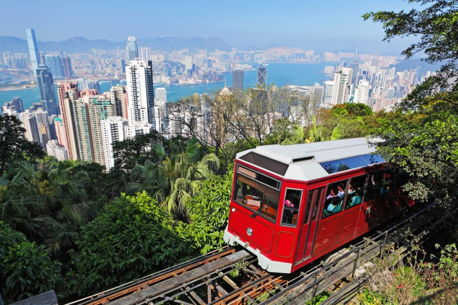 香港山顶电车