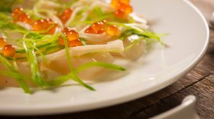北海道扇贝，雪豆，腌野鳕鱼，三文鱼子菜，濠利福回顾