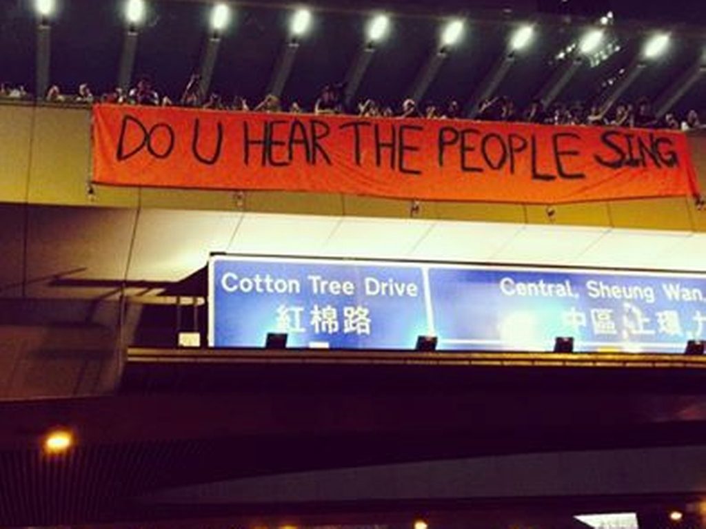 占中，雨伞革命，香港抗议，香港