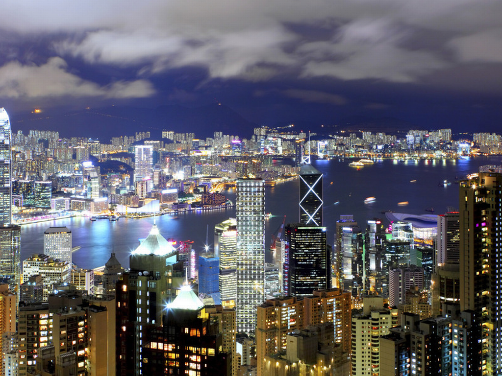 在香港做生意-城市天际线
