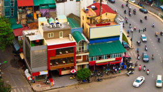 越南河内五颜六色的街道