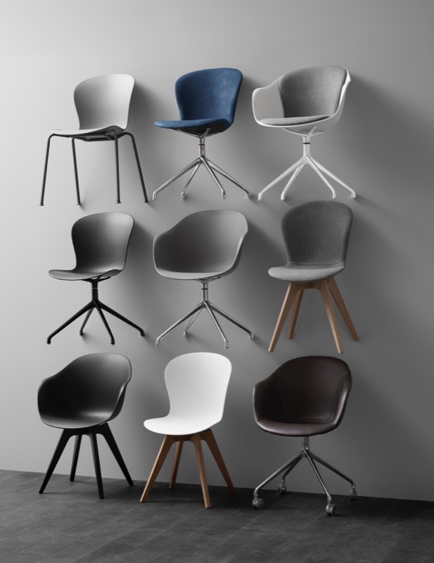 丹麦家具:阿德莱德椅子有各种各样的饰面