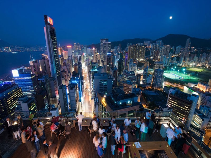 屋顶酒吧——“呜呜呜”香港