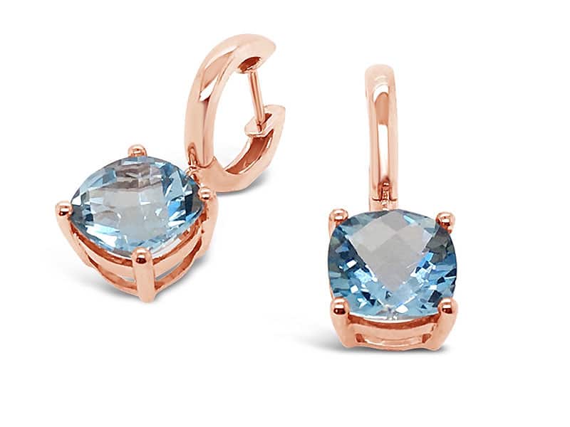 芬利的蓝色耳环-香港的豪华高级珠宝