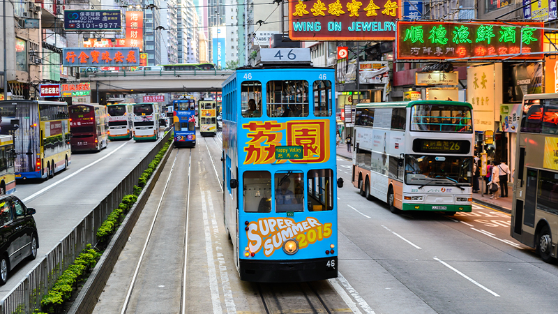香港趣闻-有轨电车