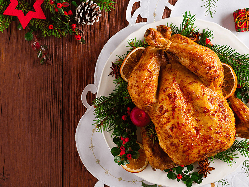 圣诞火鸡-由Plantin Kaviari制作的节日法国食物