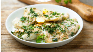 健康鱼类食谱-柠檬欧芹黄油鲽鱼片