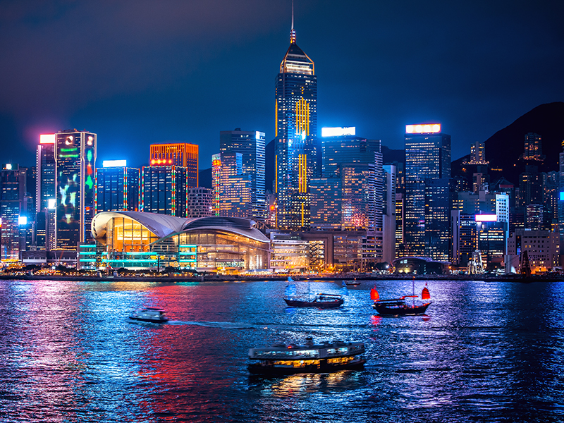 游览香港-旅游贴士及景点-夜间天际线