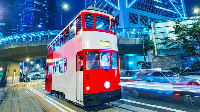 参观香港——有轨电车