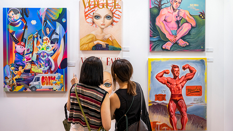在香港平价艺术博览会上出售的艺术品